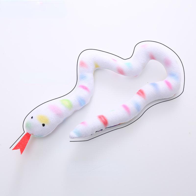 Catnip Toy Interactive Toy Plush Cat Toy Gluttonous Snake Bite-Resistant Molar Interactive Toy Gift For Cat Pet Accessories