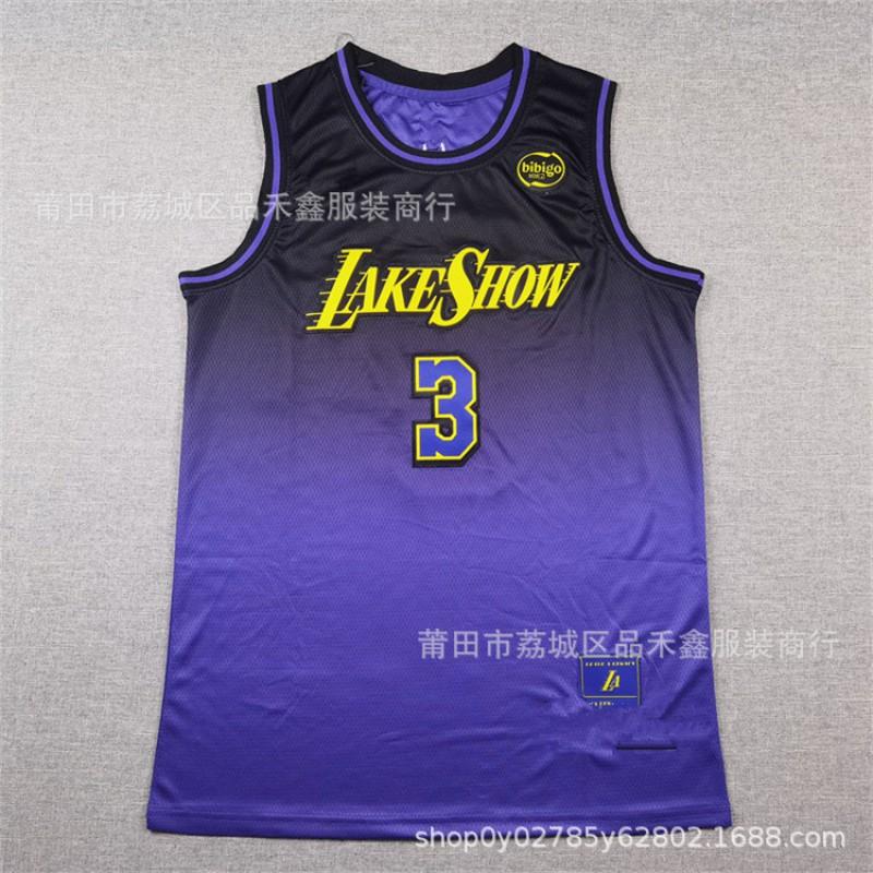 Mens NBA City Edition Basketball Jersey Cotton Team Apparel Lakers Nuggets Heat Wolves Knicks Spurs Grizzlies Suns