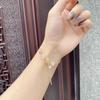 Qiaoen Exquisite Strawberry Crystal Bracelet for Women - Luxury Niche Design Beaded Jewelry, Perfect Bestie Gift