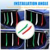 LLKUANG Front Grill Decoration Strips Trim Compatible with Maserati Levante 2016 2017 2018 2019 2020 2021 Car Grille Insert Trims 3PCS