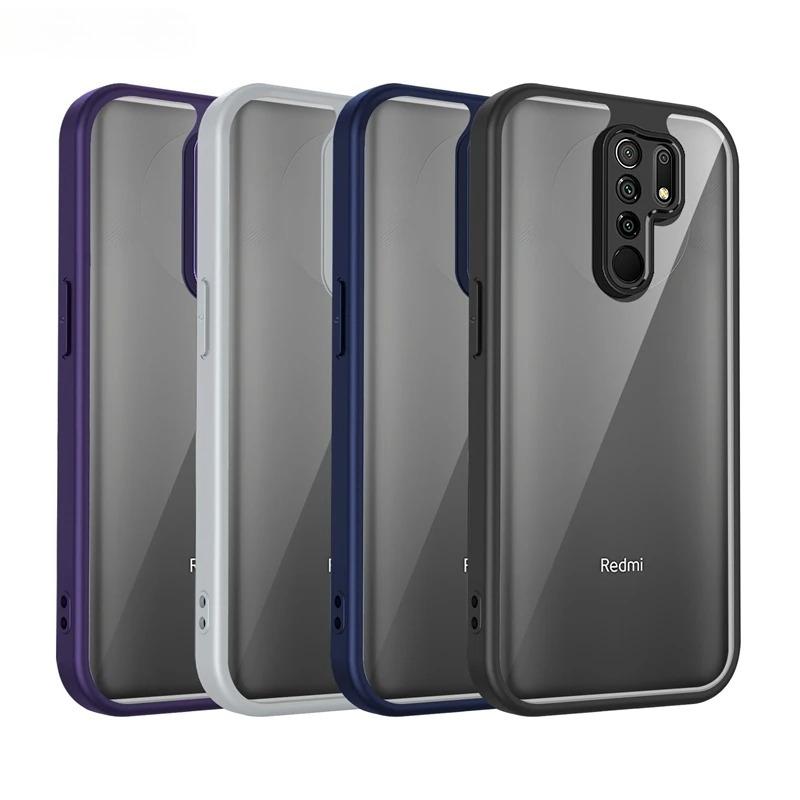 Transparent Silicone Case For Xiaomi Redmi Note 8 7 Note7 Note8 Pro PC Back TPU Bumper Shockproof Clear Phone Cases Cover