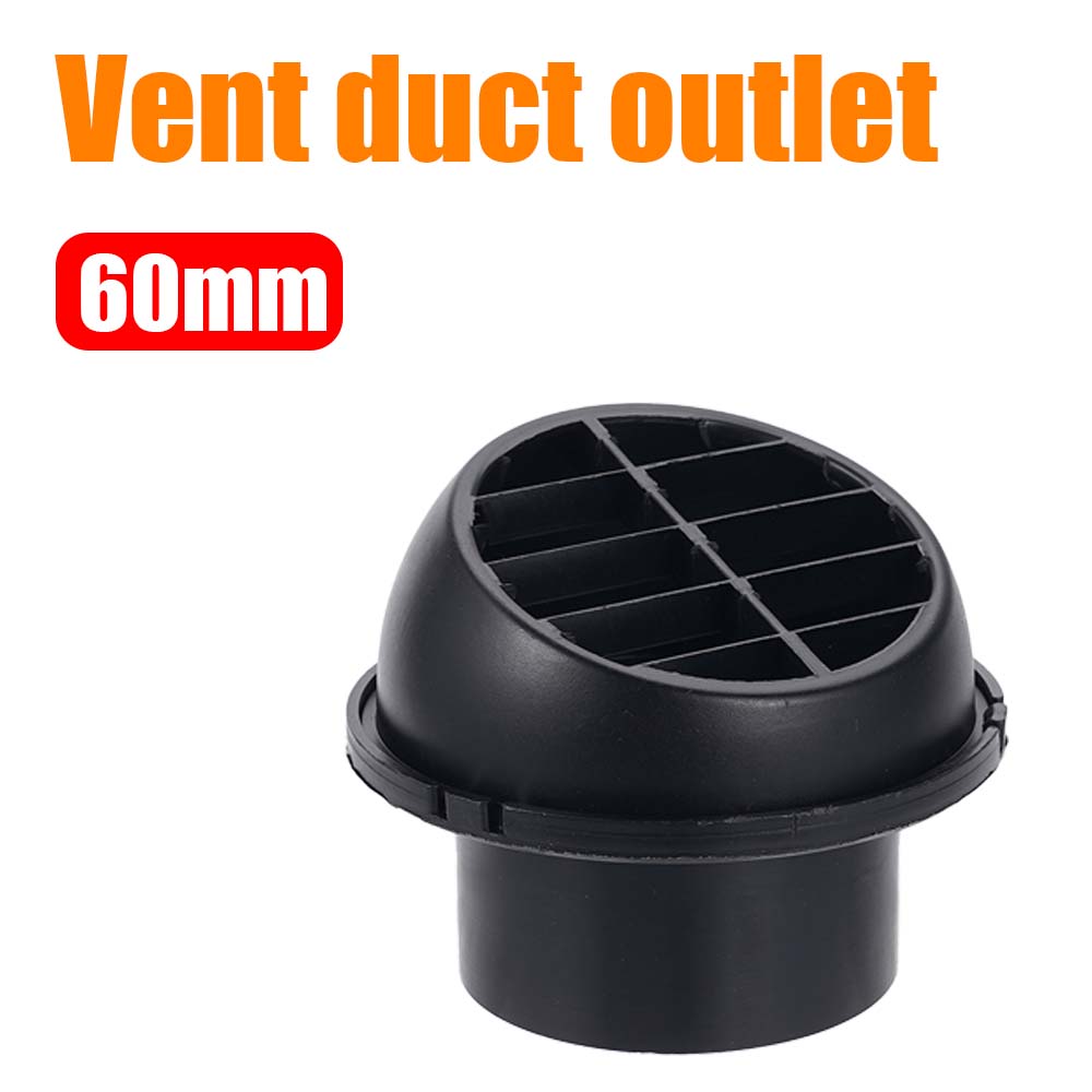 75mm/60mm Parking Heater Air Outlet Ventilation Pipe Connector Suitable For 2KW/5-8KW Diesel Heater Hot Air Outlet Accessories