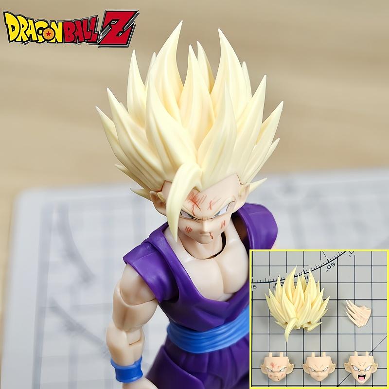 New Nono Hm Dragon Ball Z Shf Gohan Hair Figure Accessories Model Son Goku Headsculpts Kit Collectible Anime Toys Brithday Gifts