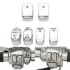 Handle Bar Switch Button Cover Cap Kit Fit for 1996-2017 Harley VRSC Sportster Dyna Softail Road King,6pcs (Chrome)