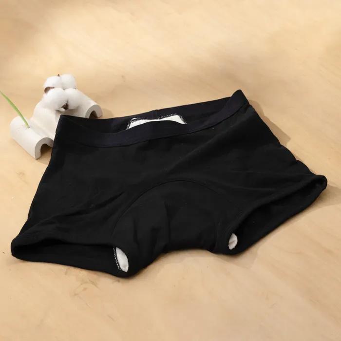 Bio-Periodenunterwäsche Boxershorts Tragbare Damenbinden_2 Farben