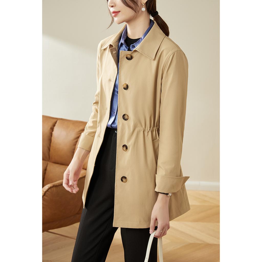 Premium Trench Coat Women's Clothing, New Spring Small Casual and Thin Women's Short and Medium Jackets