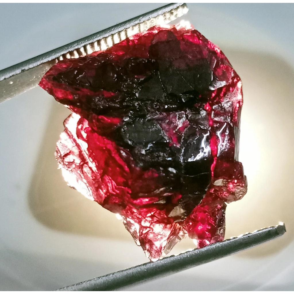 49.50 Ct Natural Red Painite Facet Rough Rare Certified Loose Gemstone