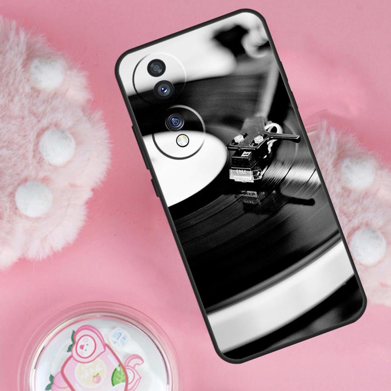 Vinyl DJ Record Art Case For Honor 70 90 50 Lite X9c X8a X8b X9b X9a X8 X9 Honor 200 Lite Magic 5 6 7 Pro Cover