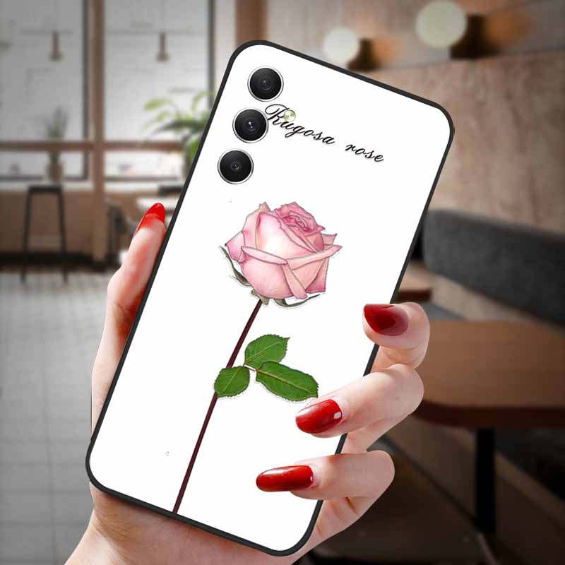 

For Samsung Galaxy A55 5G Case 3D Emboss Floral Relief Silicon TPU Soft Phone Cover for Galaxy A15 A25 5G Bumper Funda A 55 A35 A15 5G (A15 4G)