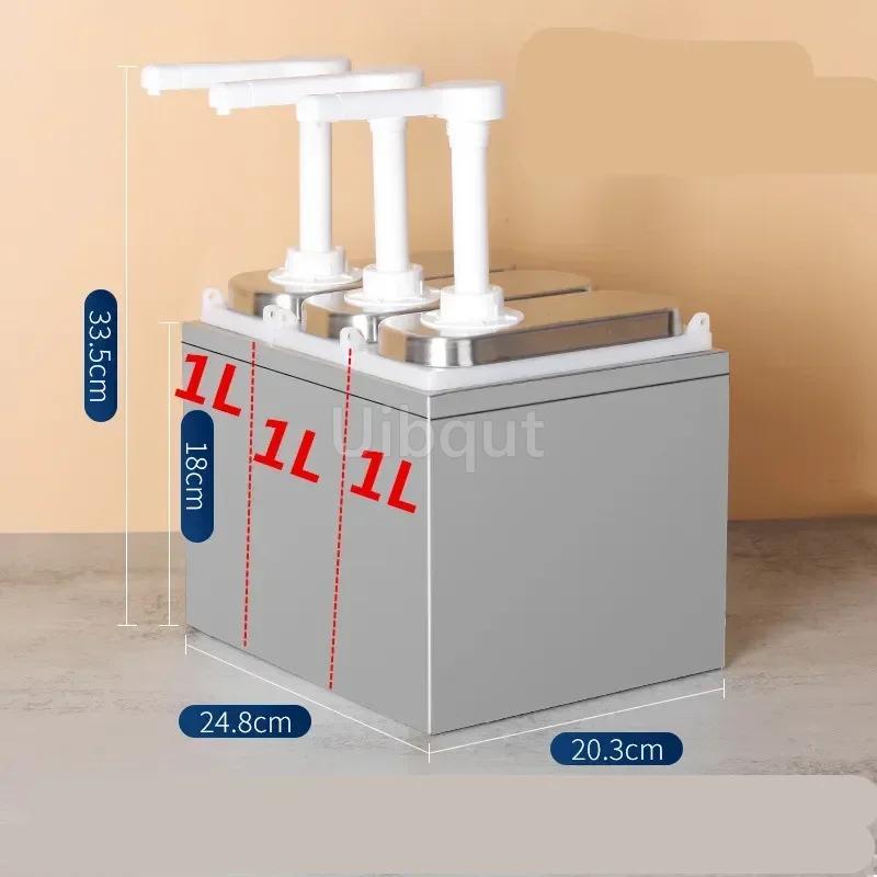 Condiment Pump Dispenser Syrup Fructose Squeeze Bottle Hand Pressed Plastic Sugar Press Sauce Pump Squeeze Milk Tea Shop Bottle