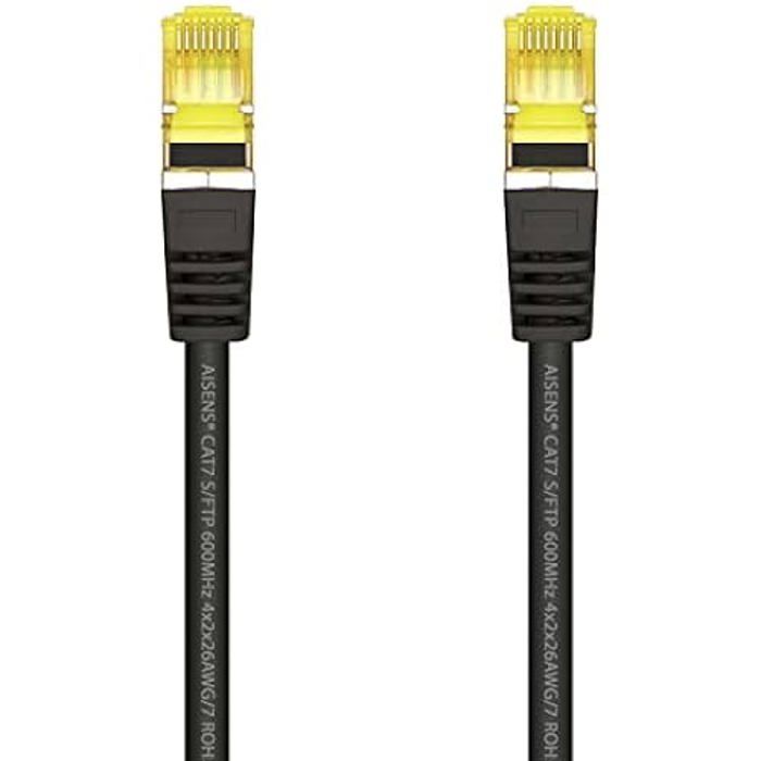 Câble Réseau - AISENS - Catégorie 7 - 600 MHz - S/FTP PIMF - 1 M - Noir
