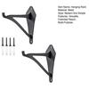 2Pcs Iron Wall Hooks Load Capacity 30lbs Easy Installation Hanging Rack Indoor Outdoor Living Room Bedroom Decor