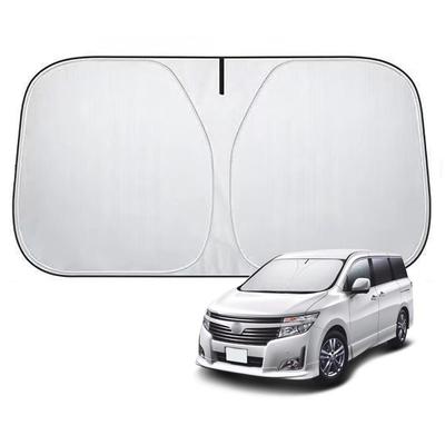 Sunshade for Nissan Elgrand 52 Series 2010 Windshield Sunshade with High Heat and UV Light and Thermal Foldable and Includes a Storage Interior