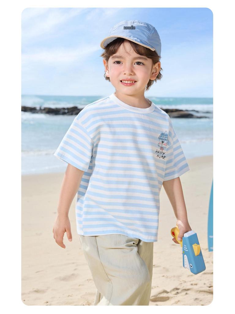 European Boy's 2026 Summer Short-Sleeve T-Shirt: New Toddler & Children's Thin Top