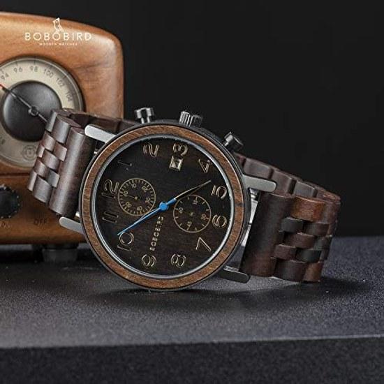 BOBO BIRD wooden watch mens wood analog men lightweight popular gift souvenir