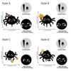 Creative Wooden Halloween Cartoon Spider Hook No-Drill Gothic Style Keys Holder Cute Wall Mounted Bag Hat Hooks Home Decor