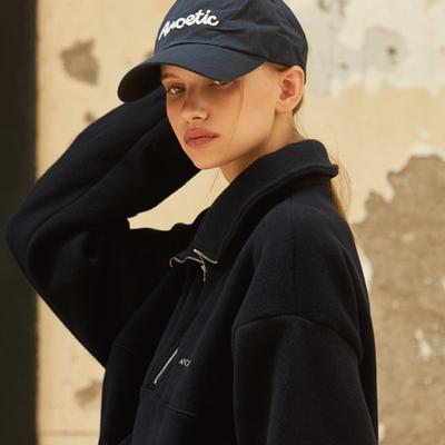 ANOETIC LETTERING BALL CAP_NAVY