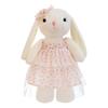 Cute kapok rabbit doll plush toy girl bed sleeping doll warm heart accompany children birthday gift