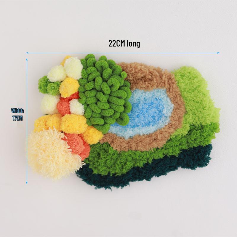 Moss Coaster Rug Kit: Beginner-Friendly Mori Style Doormat Gift Set