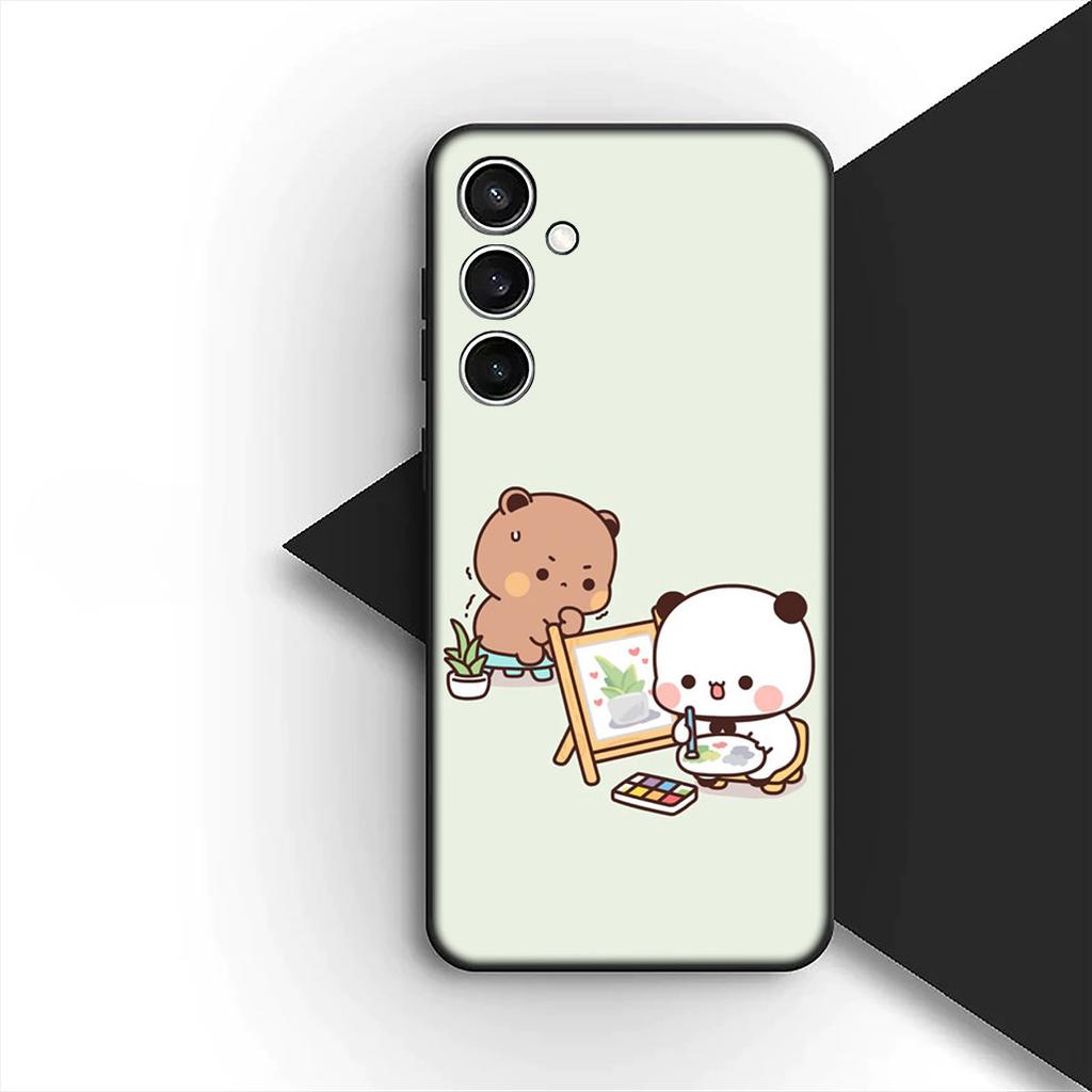 Bubus Dudus Panda Bear BubuDudus Cover for Samsung Galaxy S25 S24 S23 FE Ultra Plus S7 Edge S25+ S24+ A56 5G + Coque Phone Case