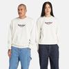 Timberland Casual Terry Crewneck Sweatshirt Unisex Sweatshirt Vintage-White A6K5D-CM9