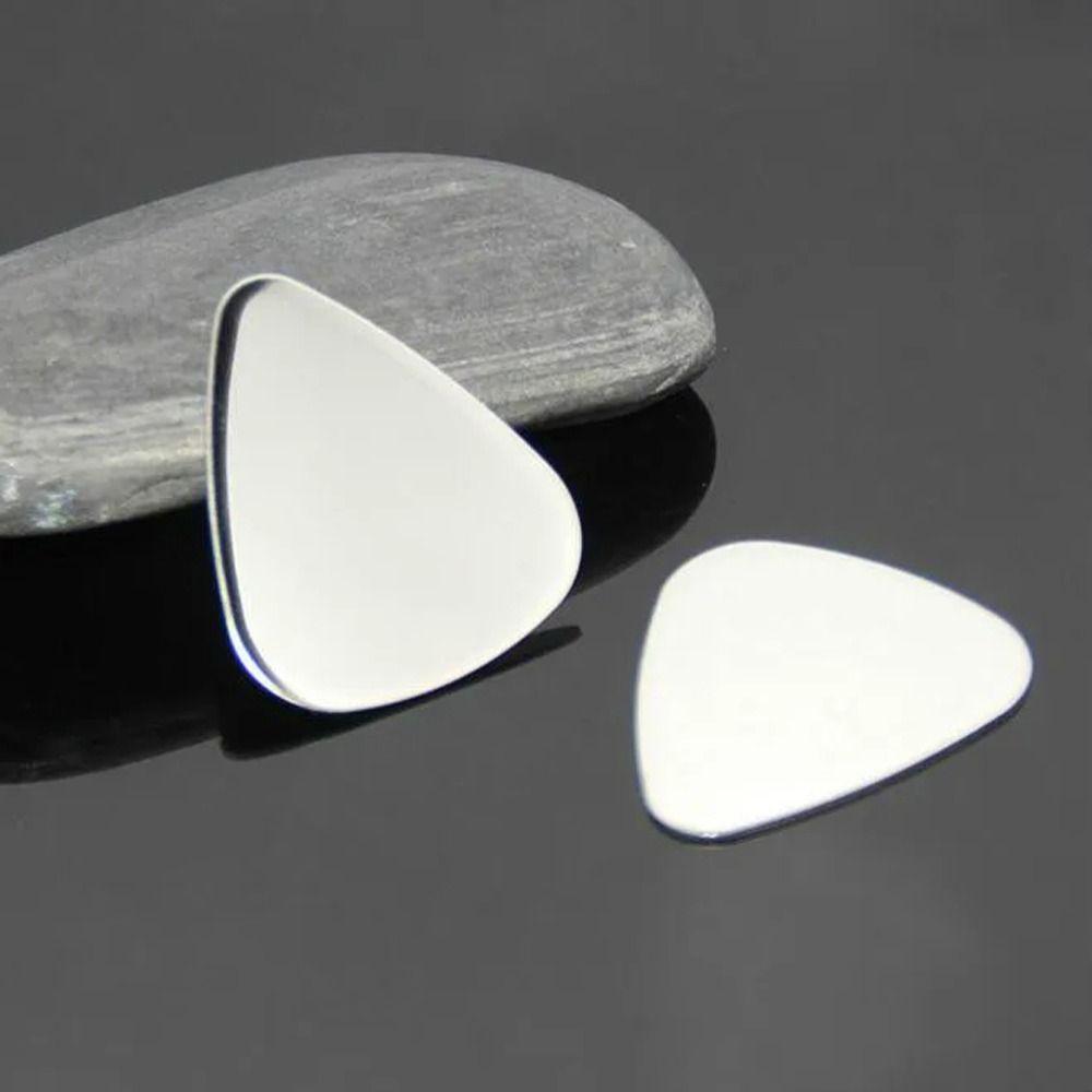 10PCS 0.3mm Metal Guitar Plectrum Mediator Finger Shrapnel Stainless Steel Guitar Picks  Bass Guitar