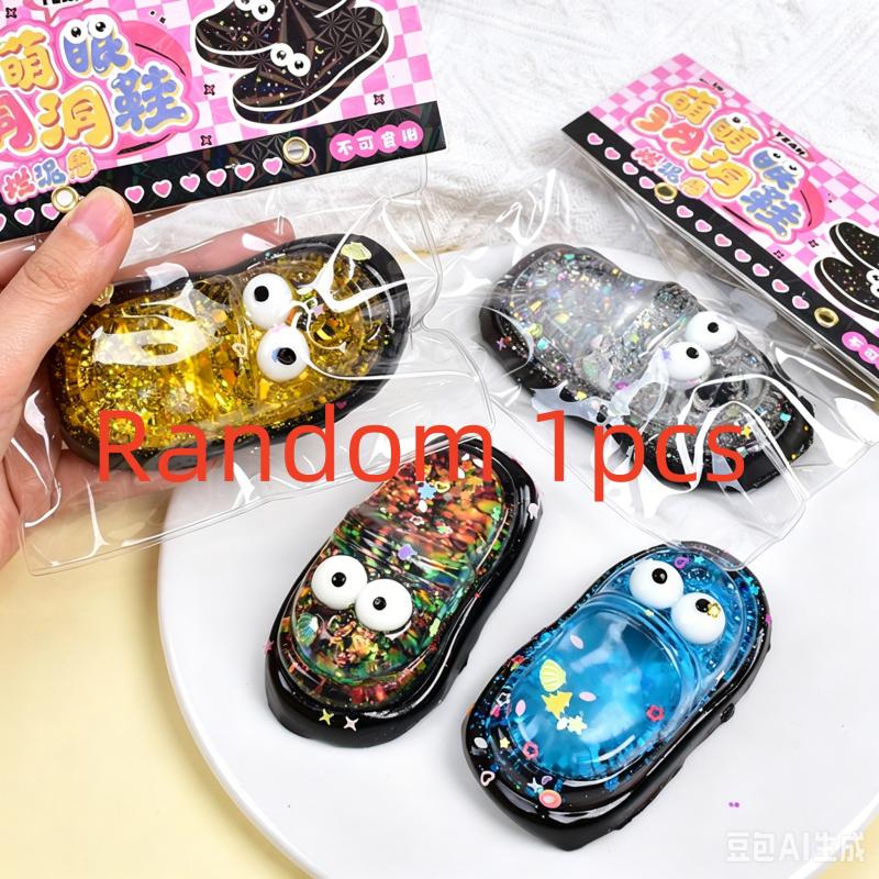 New Glitter Shoes Squishy Squeeze Toy Cute Stress Relief Ball Slow-Resilience Emotional Release Toy