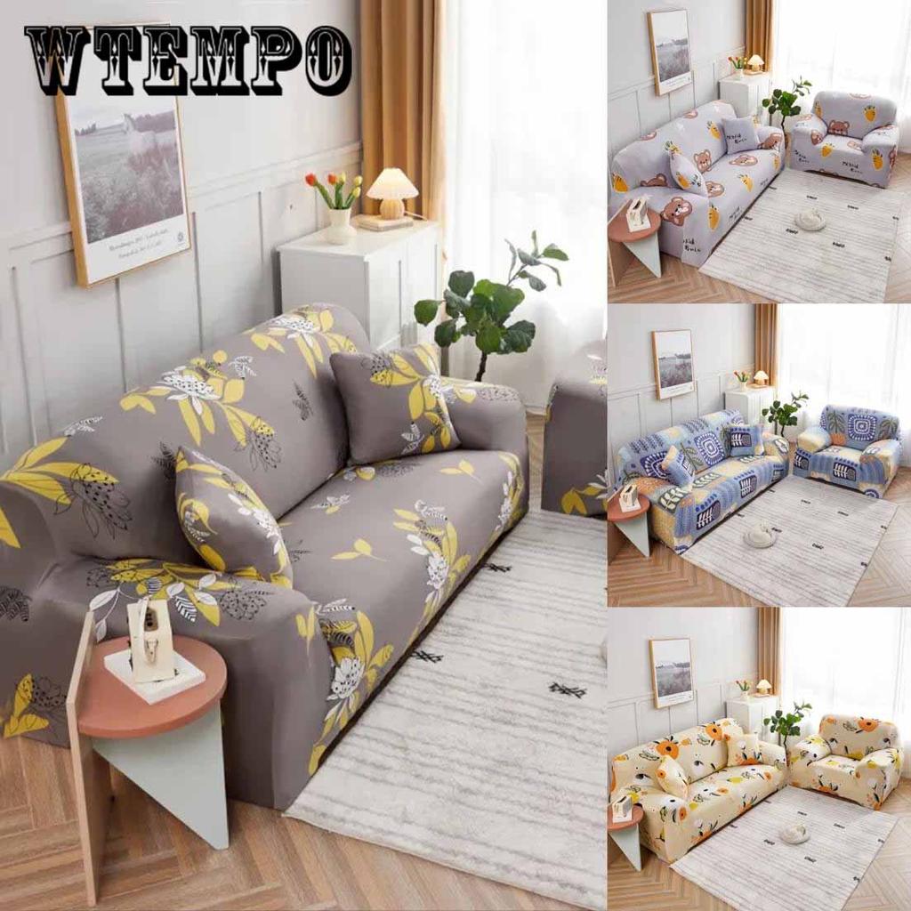 Cartoon Cute Sofa Cover Elastic Sofa Slipcover Universal Casual Simple Cover Anti Slip Home Decor Sofa Slip Cover 1/2/3/4 Seaters