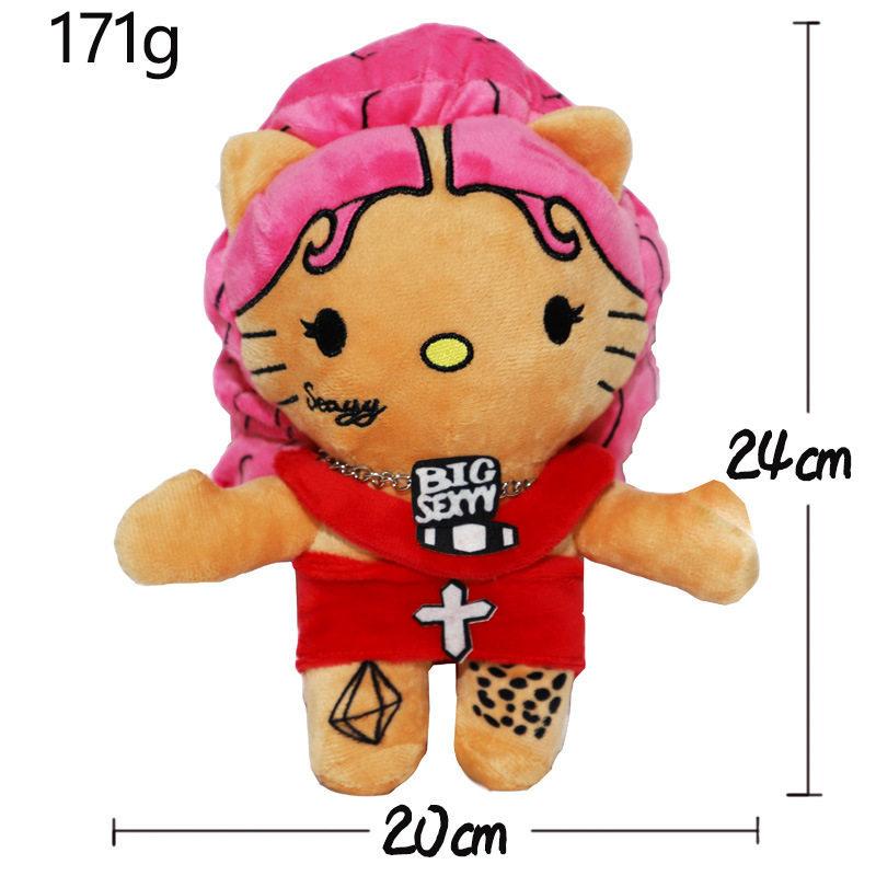Travis Sc ott Plush Tattooed Style Stuffed Doll Soft Plush Toy For Adult Collection Home Decor Room Ornament