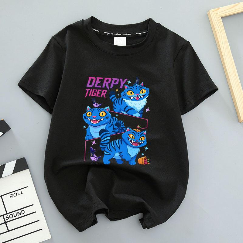 Summer Round Neck 3D Printed Top Fashionable Casual Short Sleeved Children's Boy and Girl Kids Unisex T-shirts