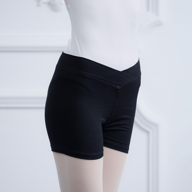 

Женские хлопковые шорты для балета - Черные, Облегающие, Моделирующие фигуру, Дизайн с плоской штаниной XXXL