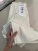 Women's White Wide-Leg Jeans - Plus Size, Loose Fit, Slimming & Casual for Autumn/Winter