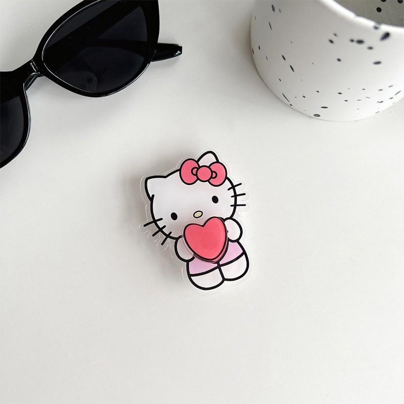 Cartoon Cute Ins Style Mobile Airbag Bracket Puppy KT Cat Niche Women's Desktop Watch TV Chase Ring