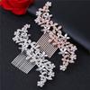 Brides Elegant Hair Accessories Bridal Women Wedding Fashion Jewelry Pearl Hair Comb Hairclip Diamond Hairpin