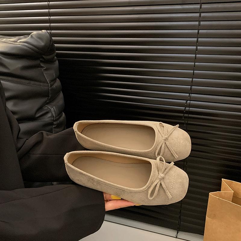 French red light mouth single shoes female 2025 spring new fairy style with skirt versatile beanie shoes Mary Jane shoes