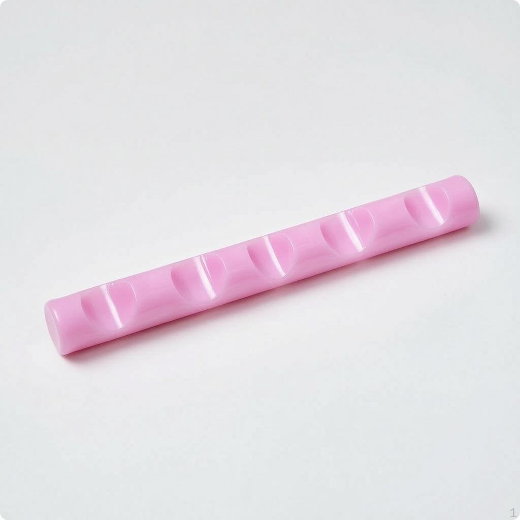 Manicure Brush Holder Acrylic Rest with Grooves Display Stand for Manicurists, Manicurists