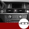 Car Center Control Air Condition Outlet Vent Frame Cover For BMW X3 F25 2011 2012 2013 2014-2017 ABS Trim Interior Accessories