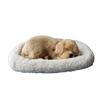 Realistic Sleeping Cat Toy Breathing Cat Stuffed Animal Doll with Mat  Plush Toys for Children Home