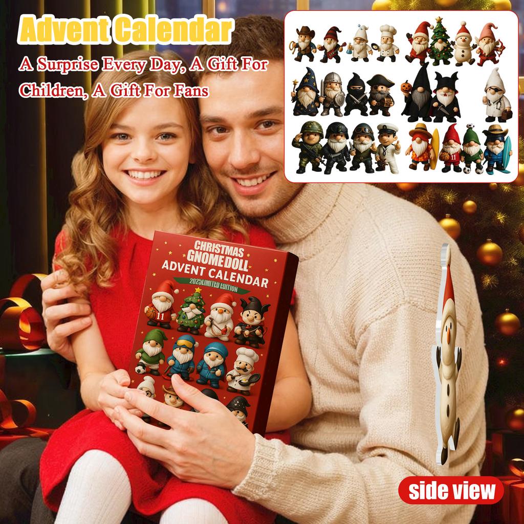 2D Flat Aircraft Box 24pc Series Advent Calendar Christmas Countdown