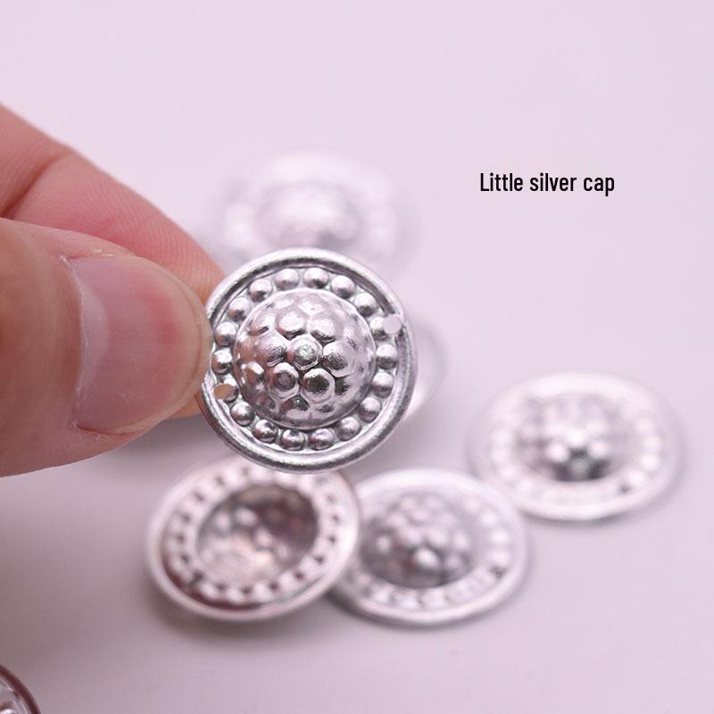 Miao Ethnic Silver Jewelry Imitations: Silver Hats & Aluminum Sheet Accessories for Cultural Clothing & Stage Performances