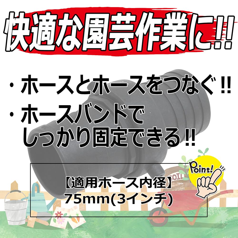 Schlauchverbinder PC Gefertigt 75mm Sicherheit-3 PD-75