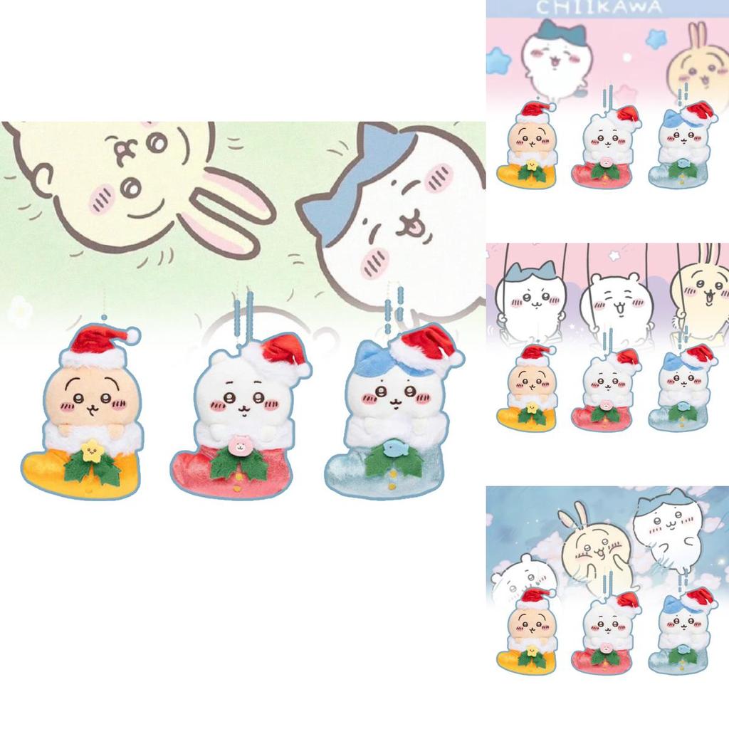 Adorable Christmas Bear Plush Pendant Cute Cartoon Toy Bag Charm Gift For Kids