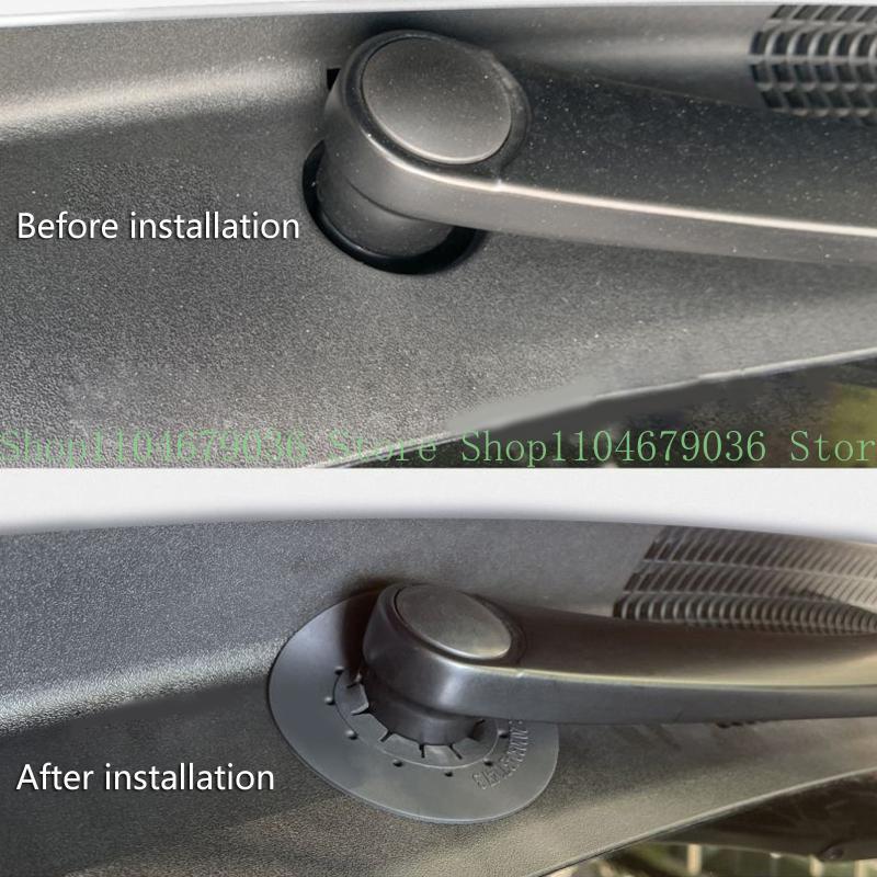652F 2PCS Car Windshield Wiper Arm Bottom Hole Protective Cover Silicone for Prevent Debris Falling Into Vehicle Accessories