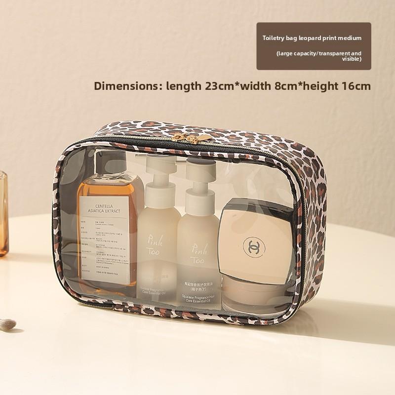 Large Capacity Travel Cosmetic Bag With Multiple Pockets For Makeup And Personal Items