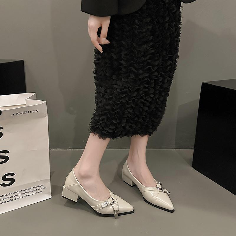 Kadın Modası Tatlı Rahat Bahar Giyilebilir Yüksek Topuklu Ayakkabılar Bayan Rahat Lacivert Yüksek Topuklu Sandaletler Kadınlar için Kadınlar