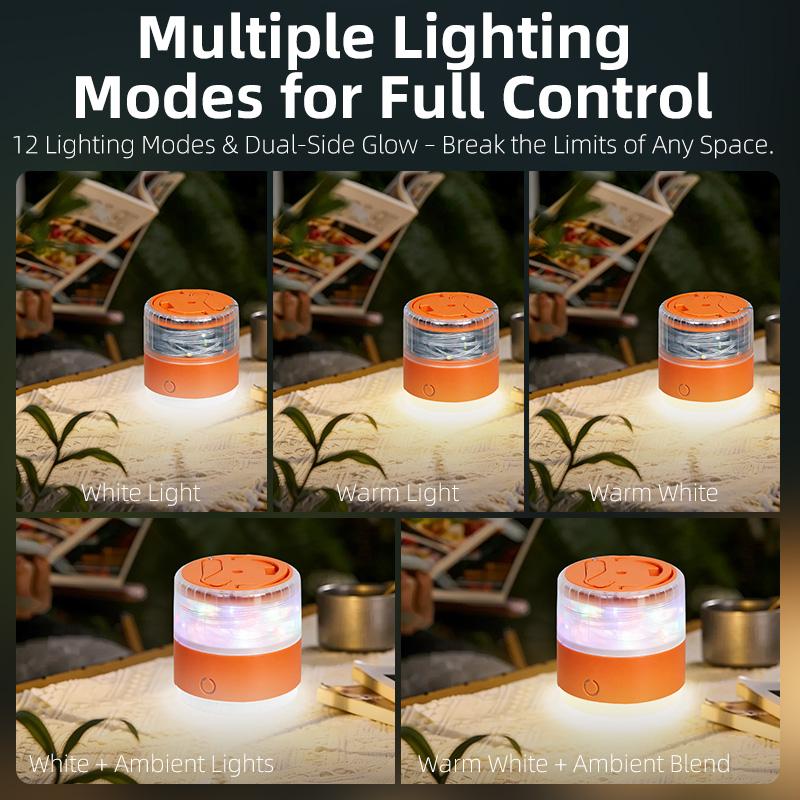 10M Waterproof LED Camping Light Strip, Recyclable Atmosphere Light Belt for Tent, Outdoor Garden & Indoor Room Decor
