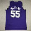 Sacramento Kings Basketball Jersey 55 DeAaron Williams 4 Chris Webber Embroidered Team Fan Wear