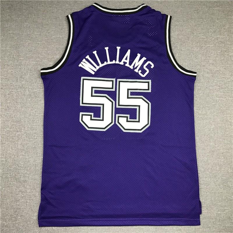 Sacramento Kings Basketball Jersey 55 DeAaron Williams 4 Chris Webber Embroidered Team Fan Wear