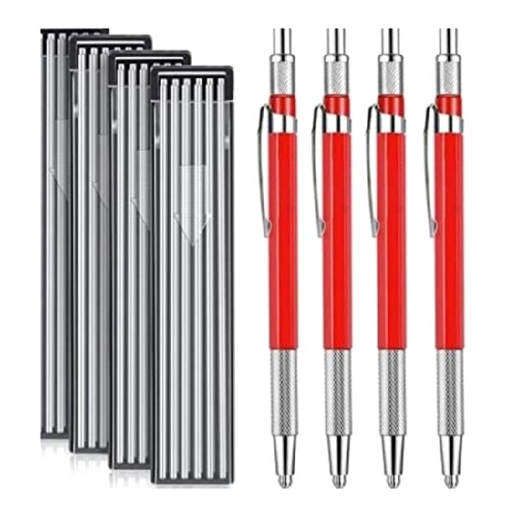 Construction Pencils Welders Pencils with Refills for Welding Fabrication