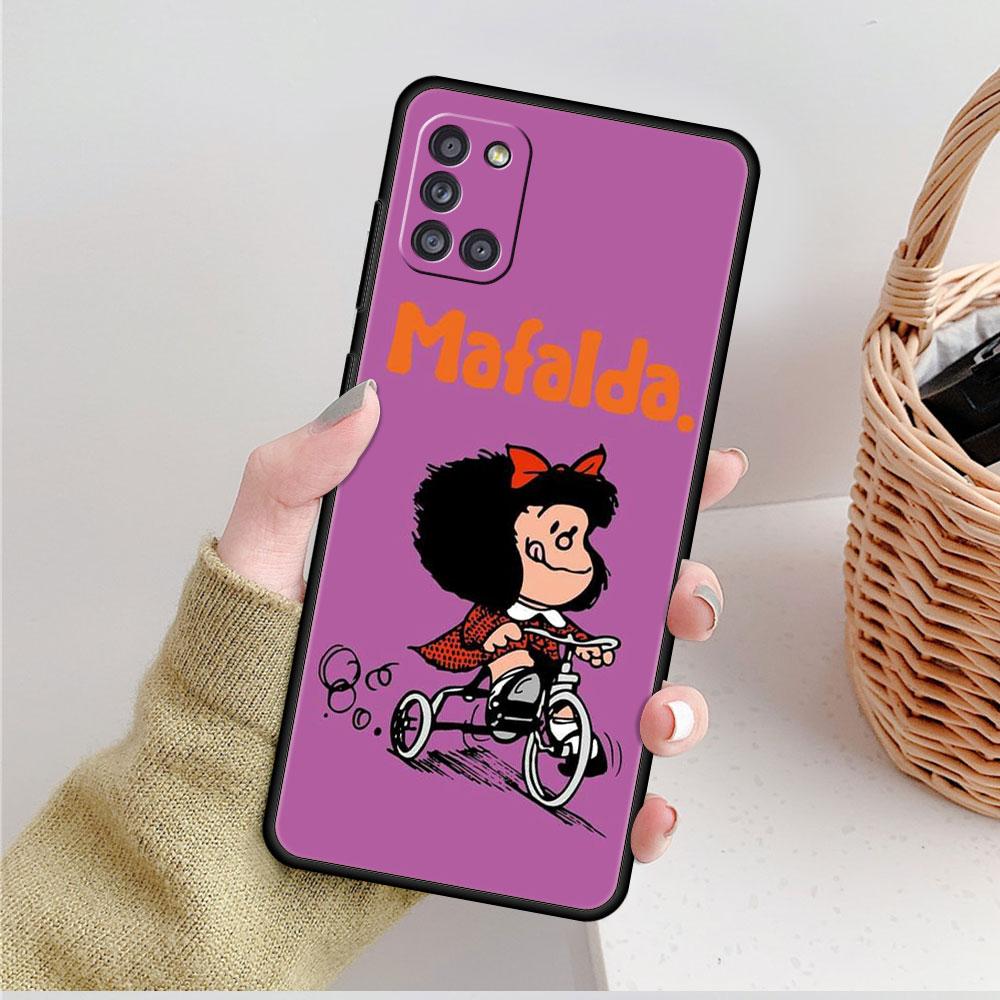 

Чехол для телефона Mafalda Girl для Samsung Galaxy A51 A71 A31 A41 A72 A52 A12 A21s A02s A32 4G A33 A22 A53 A52s 5G A13 A23 Чехол Samsung A02s